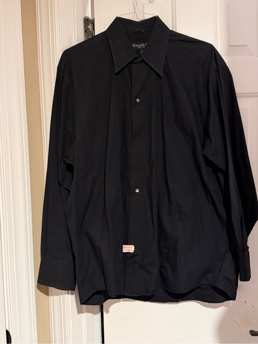 Kenneth Cole New York Black Men's Long-Sleeve Dress Shirt